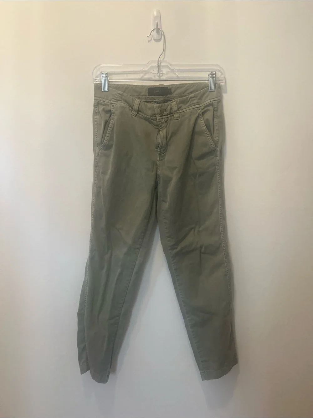 Casual Olive Green J Crew Chino Pants